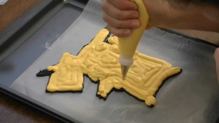 Frozen Buttercream Transfer -- Pikachu Pokemon Cake by  Cookies Cupcakes and Cardio