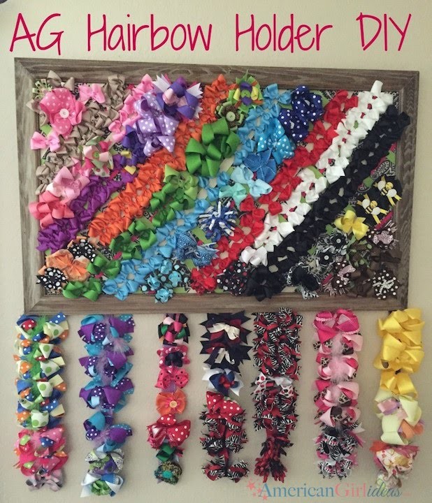 How to make a Hairbow Holder for your American Girl Doll