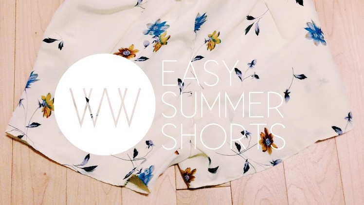 How to Make a Pair of Summer Shorts