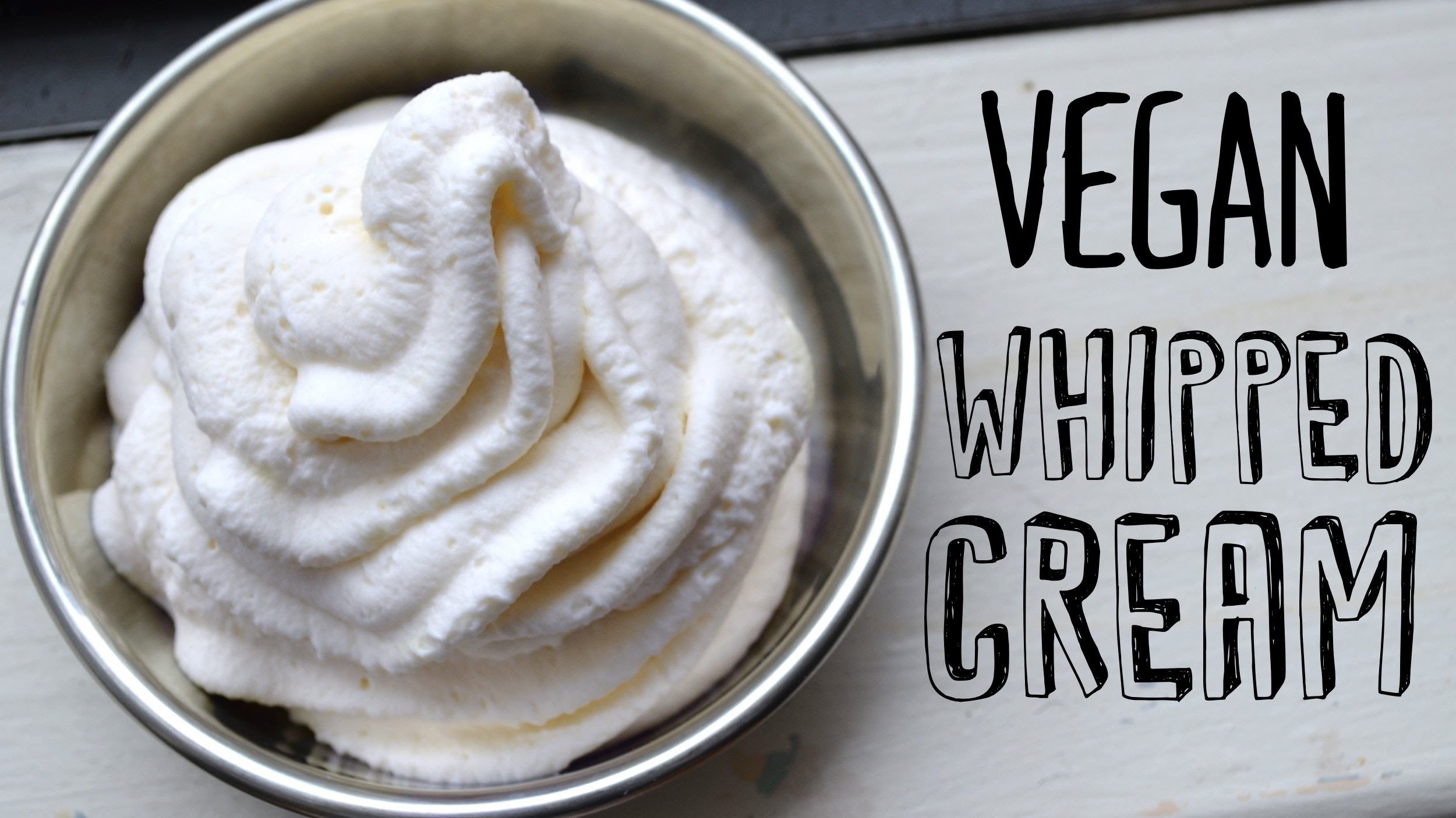 How to Make Vegan Whipped Cream, Fablunch.