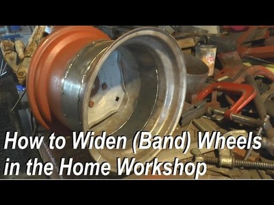 How to make wide wheels in the Home workshop.  Wheel Horse Rear Wheels