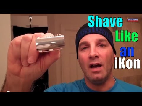 HOW TO SHAVE iKon Safety Razor Shaving Tutorial Open Closed Head Geofatboy ShaveNation.com