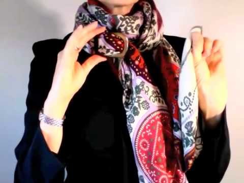 how to wear hermes cashmere shawl