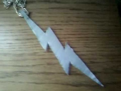 Lady Gaga Lighnting Bolt Necklace - How To Make