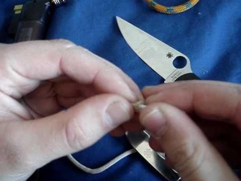 Paracord Quick Tip: How to get a big cord through a small hole