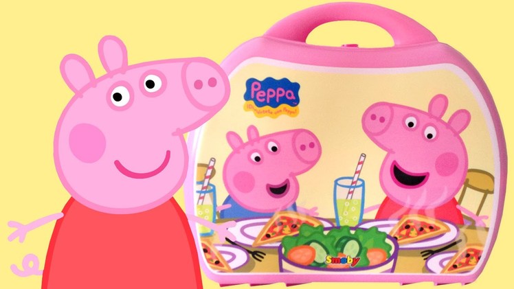 Peppa Pig Mini Pizzeria Play Doh Food Peppa Pig Chef Invites Her Friends Toy Videos