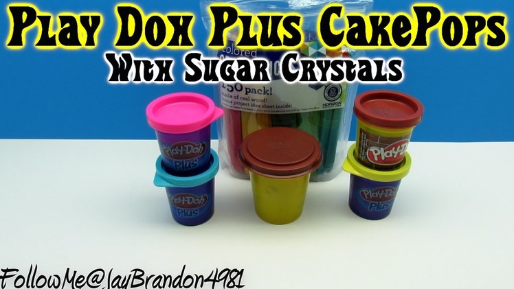 Play Doh Cake Pops With Crystals - Jogar Doh bolo estala com cristais By DisneyToyCollector