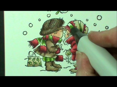 Quick Flicks Copic Colouring Beige, Gold & Green with Bev Rochester
