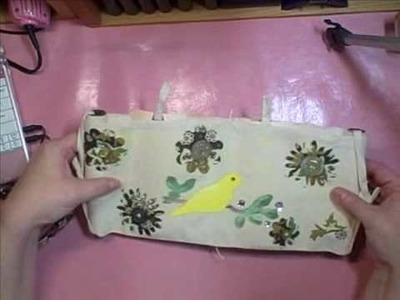 Recycling a Tool Belt Apron into an Art Journal