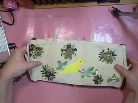 Recycling a Tool Belt Apron into an Art Journal