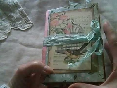 Small Vintage style Junk Journal using Paperline by Tim Holtz