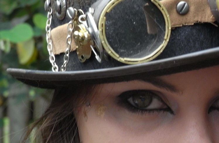 Steampunk 'Inspired' Makeup Tutorial and Costume -- Halloween