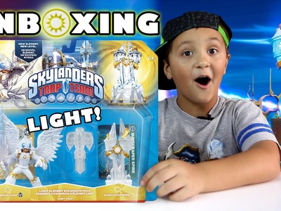 Sunscraper Spire Unboxing! Knight Light + Trap (Skylanders Trap Team Light Element Expansion Pack)