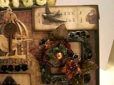 Tim Holtz Inspired Mixed Media Canvas for canadianscrappergirl