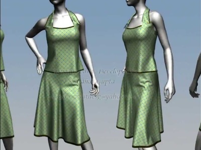 Virtual Fashion design Marvelous designer 3D designs