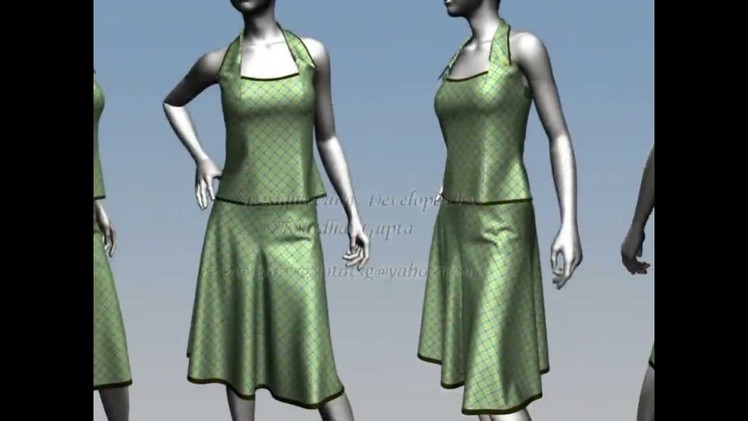 Virtual Fashion design Marvelous designer 3D designs