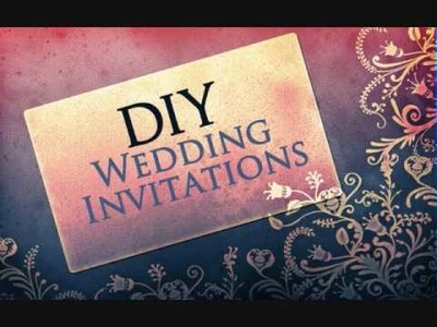 Wedding Invitations - Do It Yourself - FREE Download - How To Do Using Photoshop or Gimp