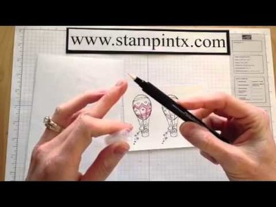 Basic Water Coloring on Cards Part 1 - Blender Pens