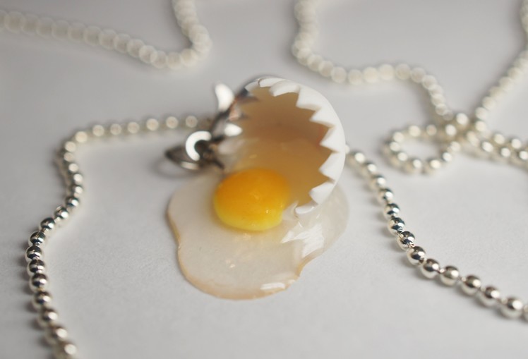 Broken Egg Tutorial, Miniature Food Tutorial, Polymer Clay