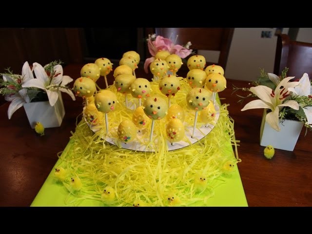 Cake Pops - How to make Easter Chick Cake Pops