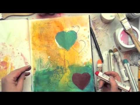 Christy Tomlinson Mixed Media Collage: Art journaling love!