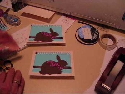 Cricut - Bunny card (Give a Hoot).wmv