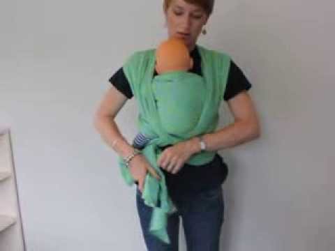 Easy instructions for Front Wrap Cross Carry | Newborn Woven Wrap Babywearing | The Sleep Store