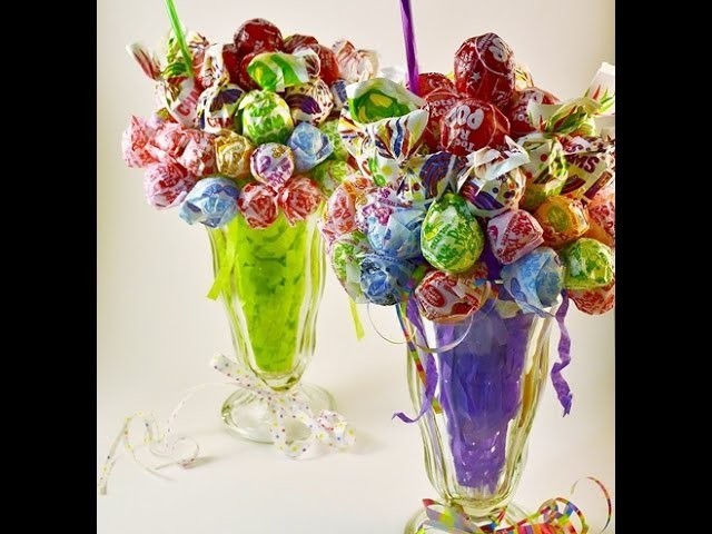 Edible Candy Bouquet Lollipop Malt How-to Video | RadaCutlery.com