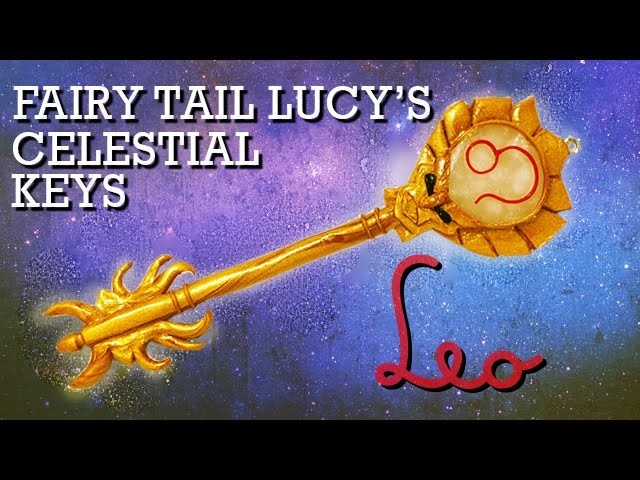 Fairy Tail Lucy's Celestial Key Polymer Clay Tutorial (Leo)