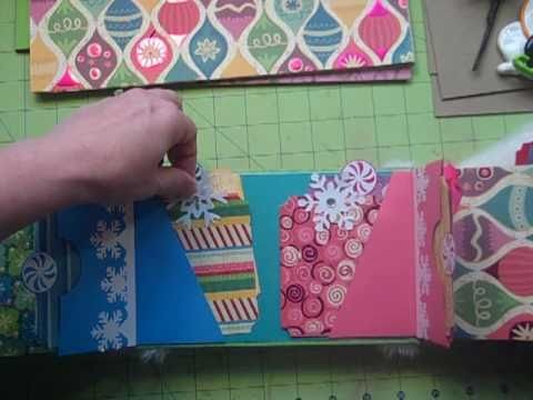 Gate(faux)ld Paper Bag Mini Album Christmas Kit