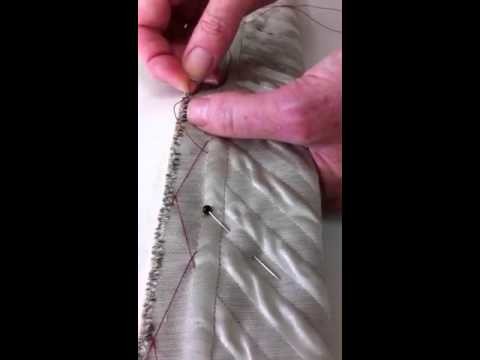 Herringbone stitch demonstration
