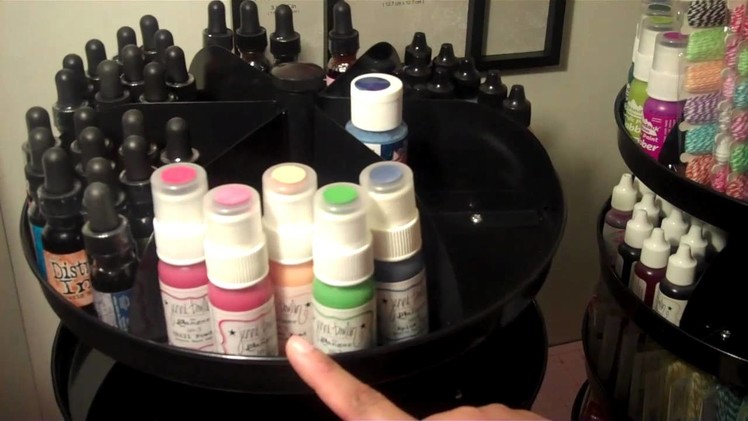 HOW I STORE MY DISTRESS RE-INKERS, JENNI BOWLIN INKS, DAUBLERS & MORE