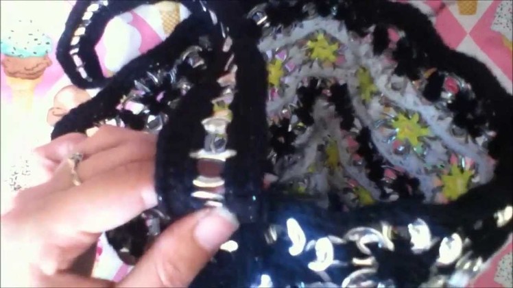 How To Add Handles To A Pop Tab Purse. Bag