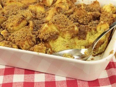 How to Make Baked French Toast (Bread Pudding)!