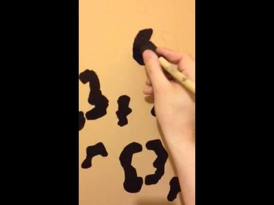 How to make cheetah print accent wall
