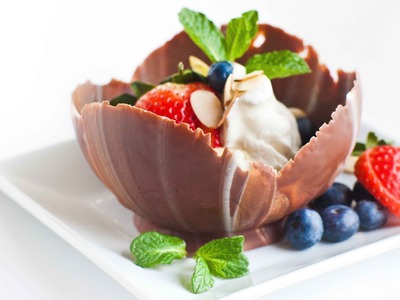 How To Make Chocolate Dessert Bowls