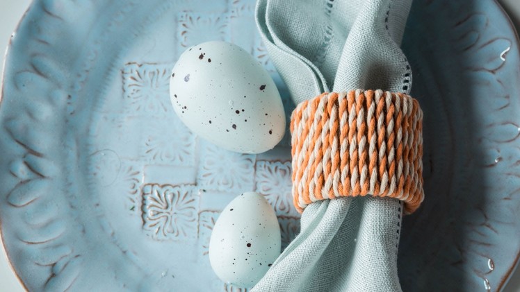 How To Make Easter Napkin Rings