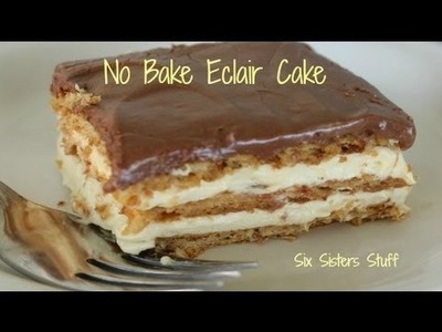 How to Make No Bake Eclair Cake | Desserts | Six Sisters Stuff