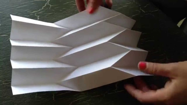 How to make paper art: the Reverse folded paper