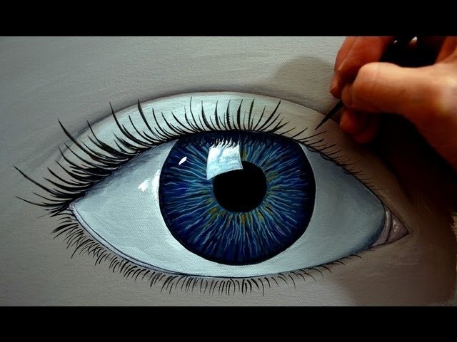 How to Paint a Realistic Eye Using Acrylics