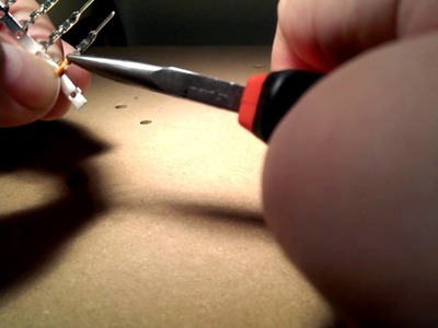 Installing Crimp Pins with Needle Nose Pliers