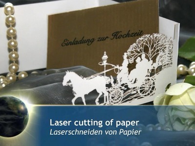 Laser cutting invitation cards of paper - Laserschneiden von Einladungskarten aus Papier - eurolaser