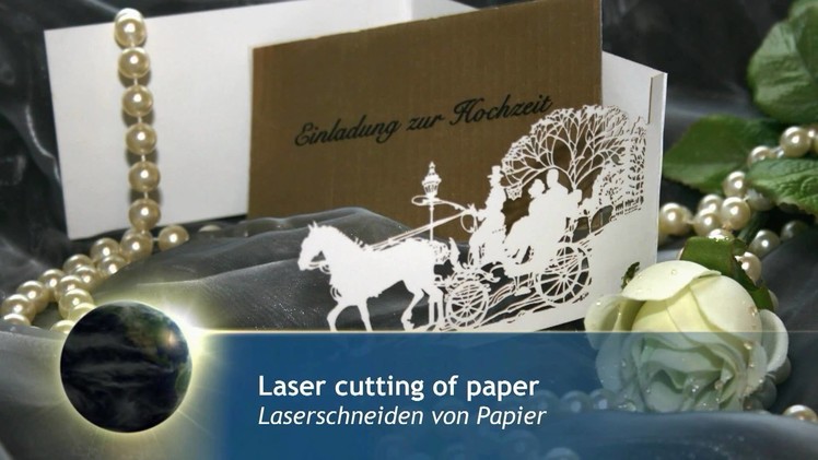 Laser cutting invitation cards of paper - Laserschneiden von Einladungskarten aus Papier - eurolaser