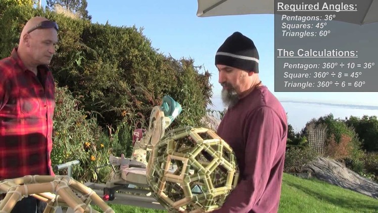 Math in Art and Design: How to make a Bucky-Ball & a Rhombicosidodecahedron with Bamboo & Zap-Straps