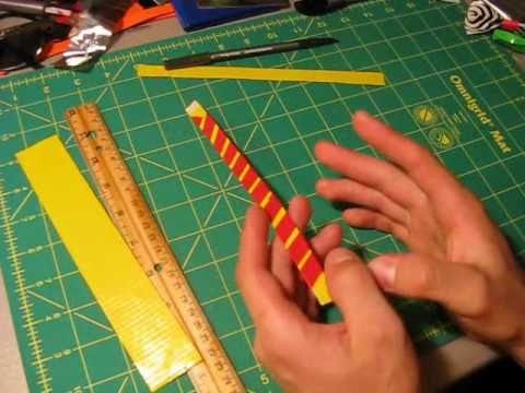 Mini tutorial - Duct tape bracelets.wristbands