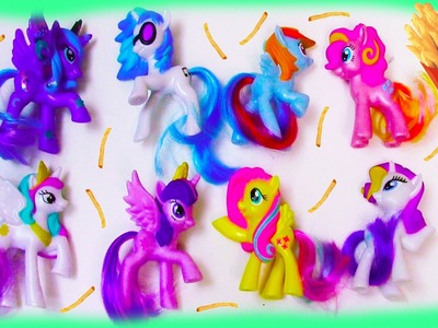 MLP McDonalds 2014 Happy Meal My Little Pony TOYS Review Set Opening