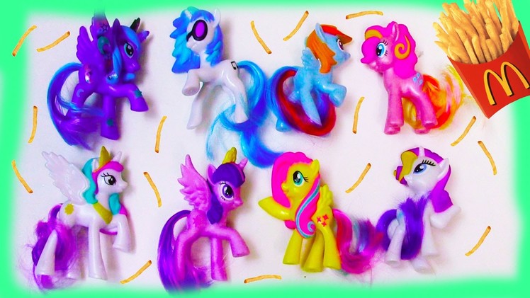 MLP McDonalds 2014 Happy Meal My Little Pony TOYS Review Set Opening