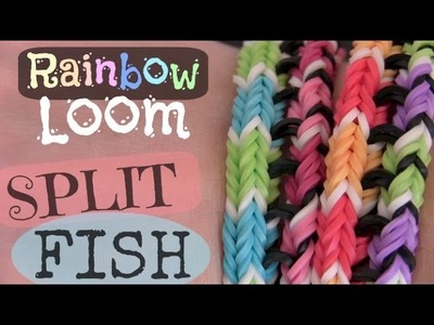 Rainbow Loom : Split Fish Bracelet - Original Design - How To