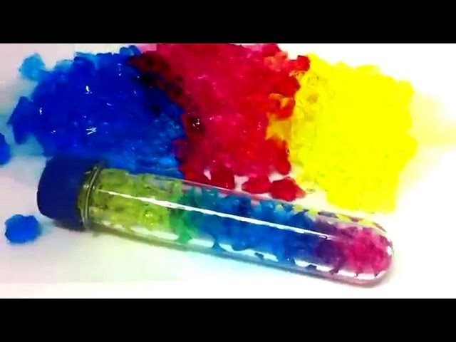 Rainbow Tube Polymer Growing Crystals ~ Incredible Science