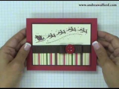 Stampin' Up! Tutorial: Wandering Words Christmas Card